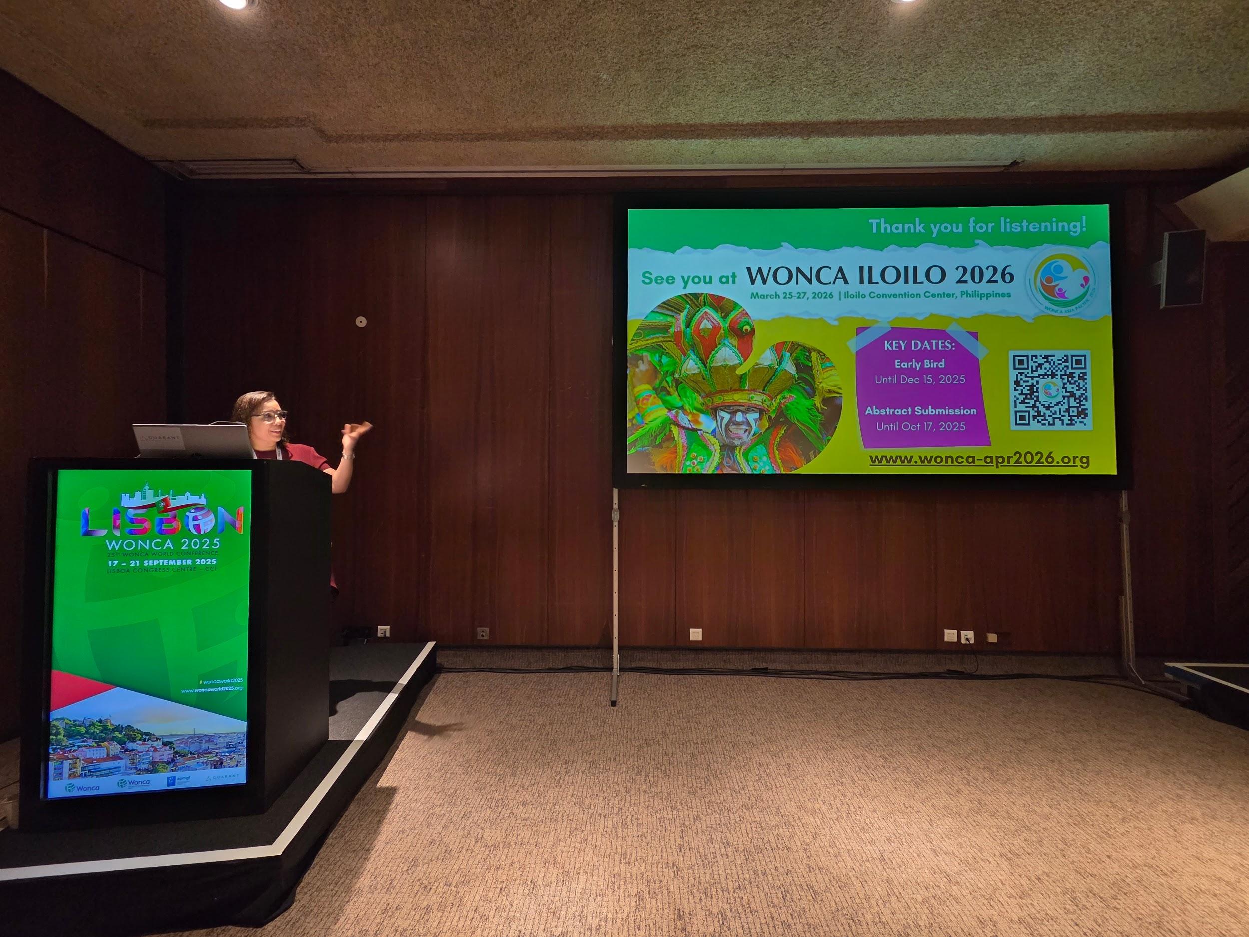 Dr. Karin Estepa-Garcia presenting